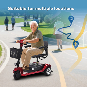 KRYL Electric Mobility Scooter Three-Wheel <strong>Elderly</strong> <strong>Walker</strong> &amp; Rollator with Big Wheels - Product Image 2