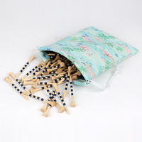 Sac de rangement pour balles de golf en cuir PU durable, design personnalisé, accessoires de golf avec doublure en velours