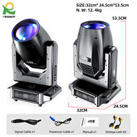 Redsun 300W Projecteur LED professionnel à tête mobile DMX512 pour scène intérieure, éclairage de discothèque pour bar, boîte de nuit, DJ, fête
