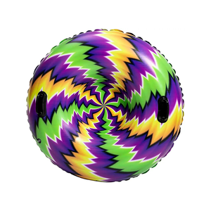 Traîneau gonflable durable et grand format avec <span class=keywords><strong>deux</strong></span> poignées, <span class=keywords><strong>pour</strong></span> les sports d'hiver en plein air, tube à neige, jouets d'hiver amusants <span class=keywords><strong>pour</strong></span> enfants et adultes - Product Image 1