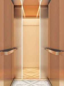 Ascensor Comercial Moderno para Pasajeros con Accionamiento AC sin Engranajes y Construcción de Acero Inoxidable para Edificios de Oficinas - Product Image 5