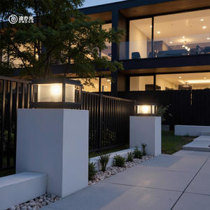 Lámpara Solar de Pilar para Puerta de Villa, Lámpara de Pilar para Patio, Jardín, Pared, Lámpara de Pilar de Piedra, Lámpara de Pilar Exterior Impermeable - Product Image 5