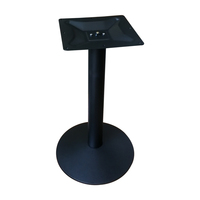 Base de table basse en fonte noire à base ronde robuste