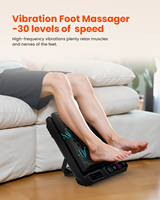 Masseur pour les pieds et les mollets 2 en 1 avec panneau de commande et télécommande sans fil à chaleur par vibration Slim Machine