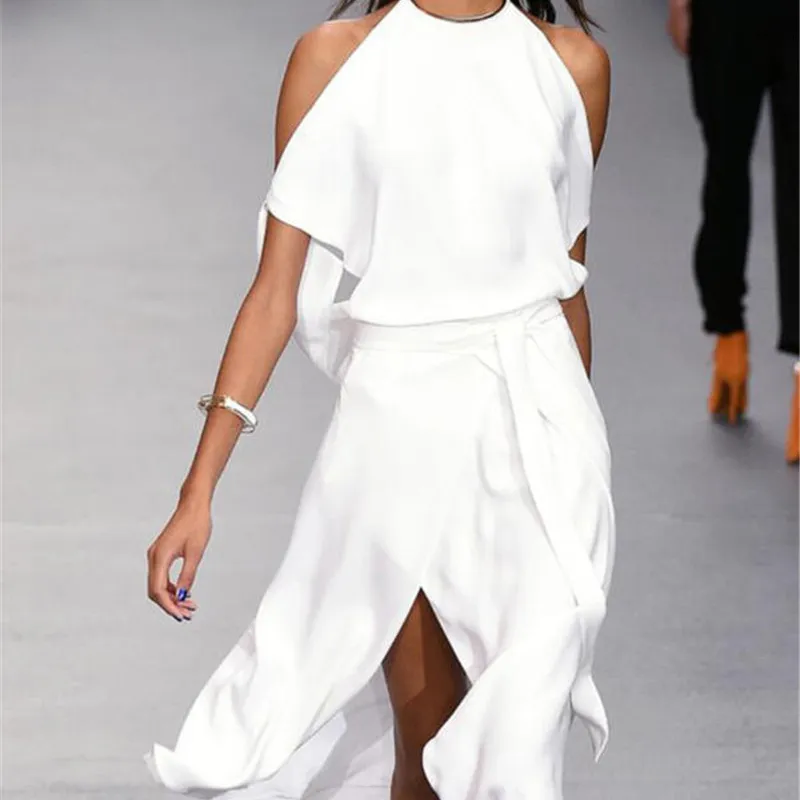 ホワイト自由奔放に生きるドレス女性の夏のドレスD-010卸売ファッションカスタムロゴ新しいデザイン2021コットン3Dヴィンテージカジュアルドレス