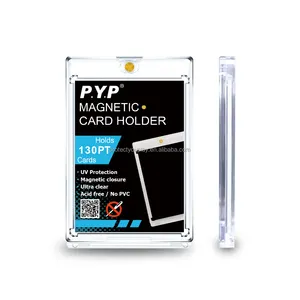 Porte-cartes magnétique de protection UV 35pt One Touch pour le trading de cartes de sport et de baseball étui de protection en vente en gros