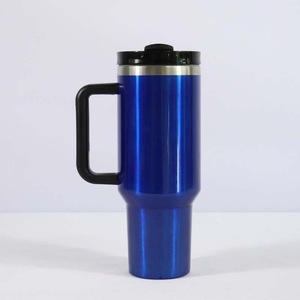 Vaso Térmico de Acero Inoxidable Transparente de 40 oz, Vaso Térmico de Gran Capacidad con Asa para Coche, Vaso Térmico con Pajita - Product Image 3