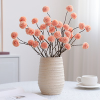 Oferta Especial: Bola de Crisantemo Artificial con 5 Cabezas de Diente de León para Decoración de Bodas y Hogar