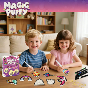 Nuovo Kit di Pittura con Pennarelli Magici 3D a Forma di <span class=keywords><strong>Cuore</strong></span>, Spugna Effetto Popcorn, Set per <span class=keywords><strong>Disegno</strong></span> e Pittura Fai-da-Te - Product Image 1