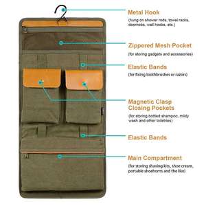 Bolsa de Cosméticos Plegable Ecológica con Asa Suave de Cuero Vegano de Gran Capacidad y Diseño Moderno Personalizado - Product Image 3