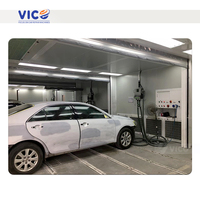 Station de préparation VICO avec machine de réparation de véhicules accidentés certifiée CE, poste de travail de préparation pour la peinture au pistolet pour atelier de réparation automobile