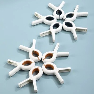 Drying <b>Clips</b> Round <b>Hook</b> Type PP Plastic Durable For Clothes Sheets Blankets Home Use - Product Image 1