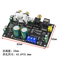Module décodeur audio DAC coaxial haute fidélité HIFI, carte front-end d'amplificateur pour boîtier audio DIY
