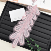 Nouvel arrivage : Patch brodé à la main en forme de feuille pour la décoration de vêtements, accessoires de couture et de mode