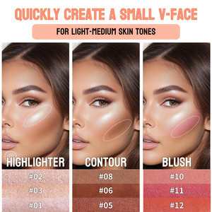 Stick 3-en-1 <span class=keywords><strong>Bronzer</strong></span>, Illuminateur et Blush – Marque Privée – Imperméable, Longue Tenue, Pailleté – Stick Baume Illuminateur et Stick de Contour - Product Image 3