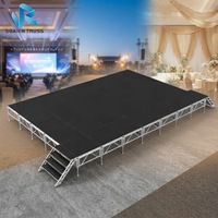 Scène de spectacle à faible coût, podium modulable, scène de concert en vente