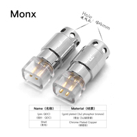Connecteur DIY Monx pour écouteurs, prise AC plaquée or en bronze phosphoreux pour Ie200 Ie600 Ie900 A2DC N5005, neuf