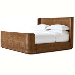 Meubles de maison, cadre de lit en bois de chêne sur mesure, taille Queen ou King, ensemble de lit large pour chambre à coucher - Product Image 3