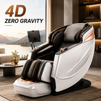 Fauteuil de massage 4D à double mouvement, zéro gravité, pour usage domestique, avec massage des pieds, vente en gros d'usine, haute qualité, pas cher