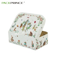 Nouvelle conception de boîte-cadeau en carton artisanal avec poignée, pour jouets, vêtements, emballage de cadeaux pour bébés