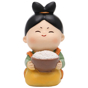 รูปปั้นเรซิ่นสตรีราชสำนักราชวงศ์ถัง งานแฮนด์เมด ของตกแต่งสำหรับตั้งโชว์บนโต๊ะที่บ้าน - Product Image 5