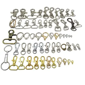 Made in China Zinc Alloy Lobster Rotating Buckle Clip Bag Keychain Hook Found Chain Keychain