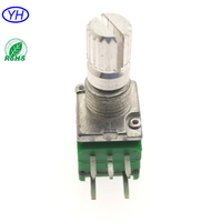 Fabricant amplificateur de puissance sonore nouveau original 9mm montage horizontal de pcb 2k 5k 10k potentiomètre à film de carbone avec interrupteur à poussoir