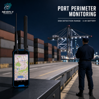Détecteur de drones portable avec écran 6 pouces, 100 MHz-6 GHz, 900+ UAV RID, localisateur de pilote à identification à distance, alarme en temps réel