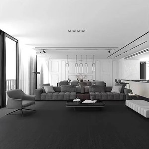 Siêu đen hạt gỗ chống trượt sàn gạch carbonized gỗ mun kỹ thuật gạch rắn gỗ thẳng cạnh gạch quần áo - Product Image 2