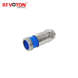 RF Connector 75 Ohm F-Type compress Male Plug for RG-6