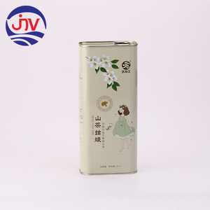 Envase Metálico Rectangular de Hojalata de 1.6L para Aceite de Oliva, Seguro para Alimentos, con Impresión Offset y Logotipo Personalizado - Product Image 1