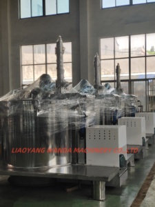 LZG1000/1250/1600 separación de cristalización química raspador de placa automático bajo centrífuga de descarga - Product Image 4