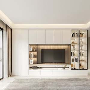 <b>TV</b> Rack Modern <b>Cabinet</b> Wall Mounted Luxury Living Room Entertainment Storage - Product Image 3