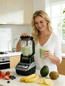 เครื่องปั่นคุณภาพสูง Ninjaa Detect Power Blender <span class=keywords><strong>Pro</strong></span> 1500W ปรับความเร็วได้ด้วยปุ่มกด ใบมีด 6 ใบ วัสดุ ABS สำหรับใช้ในครัวเรือนและโรงแรม - Product Image 2