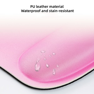 Custom Logo Non-slip Base Soft Memory Foam Ergonomic Mouse Pad with Wrist Support for Office Business - Product Image 5