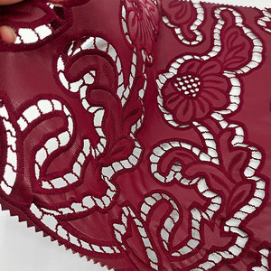 Tissu en dentelle chimique PU brodée pour la mode, accessoires de vêtements, <span class=keywords><strong>textiles</strong></span> de maison, robe de mariée, dentelle africaine - Product Image 2