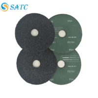 Disques en fibre de résine de carbure de silicium en gros 6" 7" x 7/8" à trou rond ou à trous croisés, grain 24/36/40/50, fabricant OEM