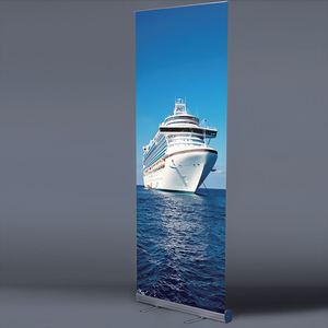 Espositore Roll-up Economico All'Ingrosso con Telaio in Alluminio, Piccolo Espositore Retrattile per Zona Tifosi di Calcio - Product Image 2