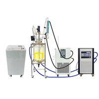 Cuve de réaction en verre automatique de haute précision 100L avec moteur et télécommande pour une mesure précise des liquides