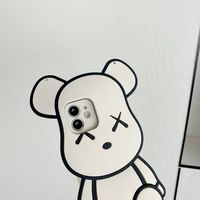Coque de téléphone Stereotide Violent Bear pour iPhone 17 Pro Max, 16 Pro Max, 14 Pro Max, 12, 11, 13 – Anti-chute, souple, haute qualité, pour hommes et femmes