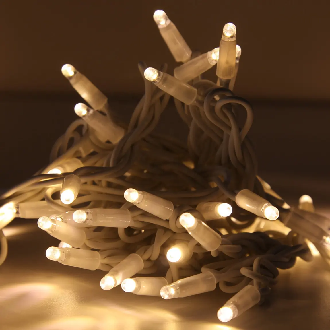 Không Thấm Nước IP65 Cao Su Giáng Sinh Ngoài Trời LED String Lights Garland Cho Holiday Party Trang Trí Connectable Ấm Trắng