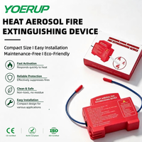 Extincteur coulissant sur rail pour la protection incendie des armoires de distribution électrique - Dispositif d'extinction d'incendie à aérosol chaud