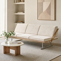 Canapé d'angle moderne en cuir pour salon, ensemble de canapés en U, mobilier minimaliste pour trois personnes