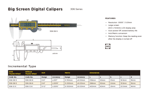 Calibrador Digital de Alta Resistencia Asimeto con Clasificación IP67, Pantalla LCD Grande con Retroiluminación Automática para Uso Industrial 24/7 - Product Image 2