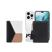Dompet Kartu Kredit Kulit Mini Lucu untuk Wanita, Dompet Koin Pendek Tipis, Dompet Minimalis Wanita