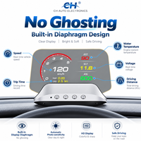 OBD2 GPS HUD avec boutons stéréo, 110 °   Écran réglable, synchronisation de la navigation via application Bluetooth et luminosité automatique à 8 niveaux pour voitures