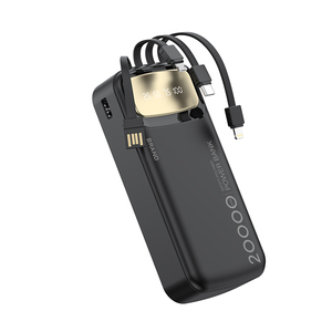 Nouvelle <span class=keywords><strong>batterie</strong></span> <span class=keywords><strong>externe</strong></span> en plastique à charge rapide avec câble, capacité de 20 000 mAh, <span class=keywords><strong>batterie</strong></span> au lithium polymère personnalisée, cadeau - Product Image 5
