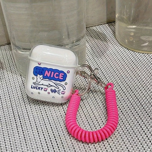 Funda protectora para AirPods con diseño de gato, funda blanda de TPU con cordón para AirPods Pro 2/3 Generaciones, funda protectora con patrón de dibujos animados - Product Image 3