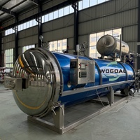Autoclave de stérilisation Wogoal 1500*6000mm pour la transformation alimentaire, idéal pour les conserves, les bocaux en verre et les bouteilles en PP