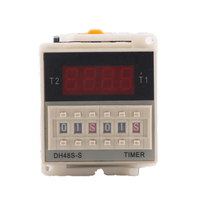 Minuteur numérique programmable à LED DH48S-1Z, relais de puissance élevée 5A, 0,01S-99H99M, bornes enfichables AC/DC 12V-380V, étanche, 8P PCB
